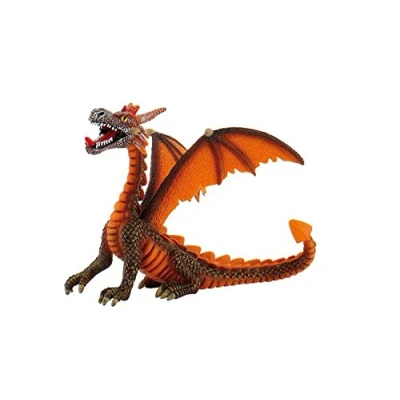 Image of Dragon sitting orange Figurine