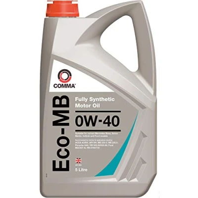 Image of Comma Eco MB 0W 40 0W40 Fully Synthetic Engine Oil ECOMB5L 5 Litres 5L