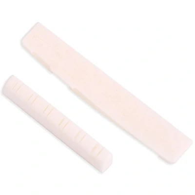 Image of Cattle Bone Cow Split Head Nut and Saddle for Classical Guitar Acoustic 12 String