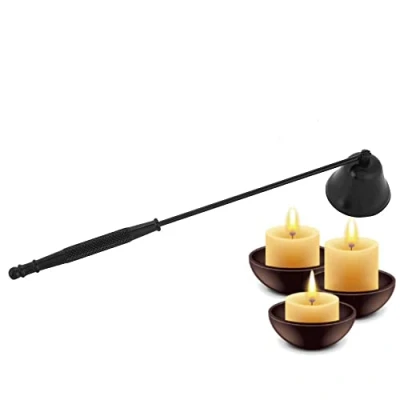 Image of Hztyyier 1Pc Candle Extinguisher, Snuffer Cover Tool with 8.1 inch Long Handle for Putting Out Flame, Scented Candles, Jar Candles Safely(#1)