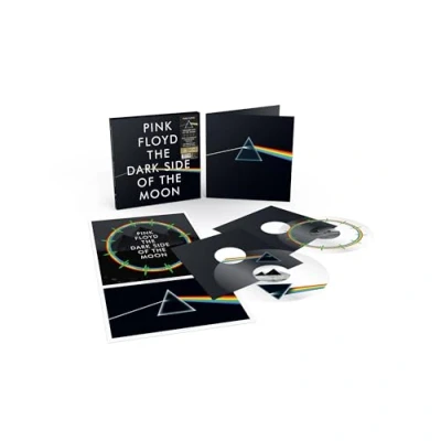 Image of Pink Floyd The Dark Side Of Moon UV Printed Art On Clear vinyl Sealed 2024 UK 2 LP set PFR50UVLP