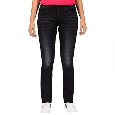 Image of Timezone Women&#039;s Slim Tahilbib Shape Jeans, Black Diamond Wash 9047, 32W x 34L