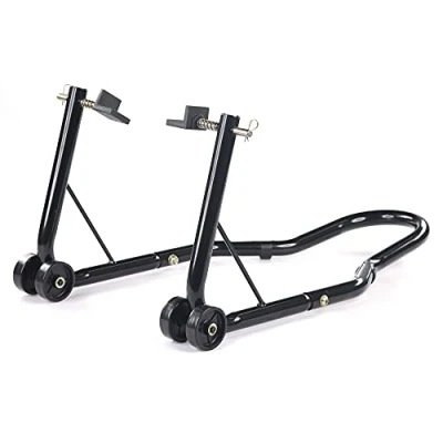Image of BikeTek Motorcycle Rear Track Paddock Stand Black