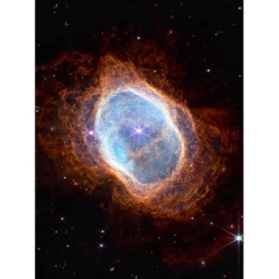 Image of Artery8 NASA James Webb Space Telescope Southern Ring Nebula NGC 3132 NIRCam Image Unframed Wall Art Print Poster Home Décor