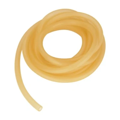 Image of StonyLab Rubber Tubing, Pure Latex Amber Tubing Natural Tube 9 mm OD 6 ID Highly Elastic and Strong, 2 Meter