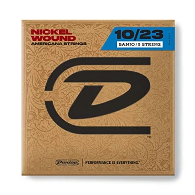 Image of Dunlop DJN1023 Nickel Medium Banjo Strings (Pack of 5)