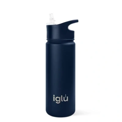 Image of iglu Reusable Water Bottles Premium Double Walled Stainless Steel Vacuum Insulated Bottle 24 Hours Cold &amp; 12 Hot Sweatproof BPA Free Great Eco Friendly Gift (Blue Lagoon, 570ml)