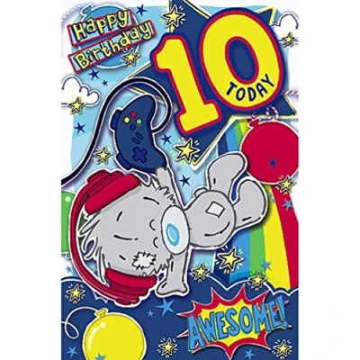Image of Me To You Bear My Dinky 10 Today 10th Birthday Card