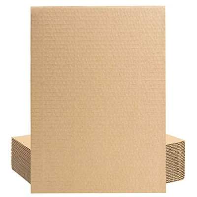 Image of Belle Vous 24 Pack Brown A4 Corrugated Packing Cardboard Sheets 3mm Thick Flat Kraft Board for Mailing, Arts, Crafts and Packaging
