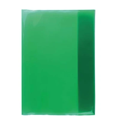 Image of HERMA 19604 Notebook Covers A4 Transparent Green, Pack of 10, Book Made Durable, Wipe Clean and Extra Thick Polypropylene Film, Cover Set for School Notebooks, Coloured