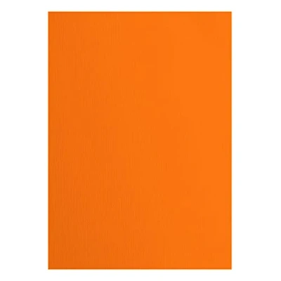 Image of Florence Cardstock Textured Coloured Card Making Supplies A4 Orange 10 Sheets Paper for Scrapbooking, Making, Die Cutting and Crafts 216 GSM Melon
