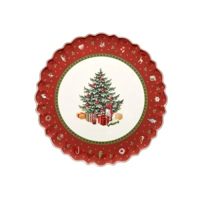 Image of Villeroy &amp; Boch Toy&#039;s Delight 33 cm Cake Plate, Red, Round