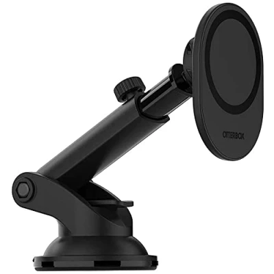 Image of OtterBox 78 80446 Wireless Car Dashboard And Windshield Mount For Mag Safe, Strong Magnetic Alignment Attachment, Black