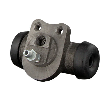 Image of 090167539, 090189474, 90167539, 90189474 Brake Cylinder FEBI BILSTEIN 02772 19,1mm Rear Axle Left, Right with pressure pin Grey Cast Iron