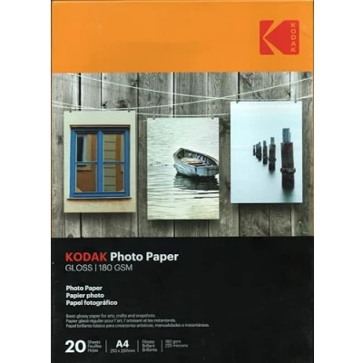 Image of Kodak A4 Gloss Photo Paper Premium Printer for Inkjet Printers 180gsm [20 Sheets]