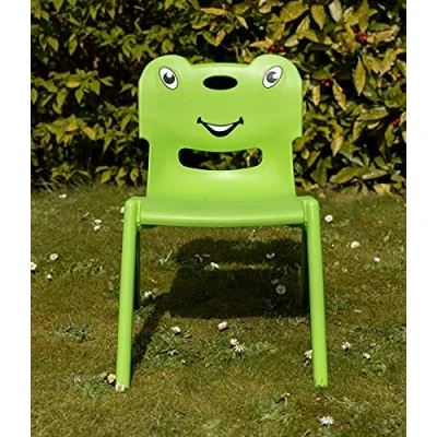Image of Plastic Kids Chairs Indoor Outdoor Garden Stackable Toddler Children Chair (Green)