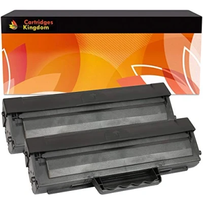 Image of 2 Compatible Black Toner Cartridges for Samsung MLT D1042S ML 1660, 1661, 1665, 1666, 1670, 1675, 1860, 1865, 1865W, SCX 3200, 3201, 3205, 3205W, 3206, 3217, 3218