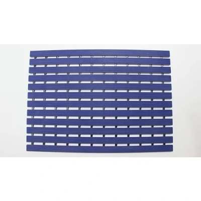 Image of Nicoman Shower Drying Mat Non Slip Bath Drainage Matt Slatted Duckboard Design BLUE (61x43cm / 24x17 inches)
