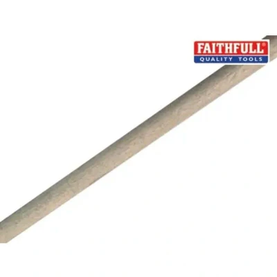Image of Faithfull FAIRH60118 Wooden Broom Handle 60in x 1.1/8in (1.5M)