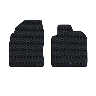 Image of Nicoman Hex Fully Tailored Car Mats Fit (2006 2013 Qashqai MK1) (Front Set 2 Piece,Black)