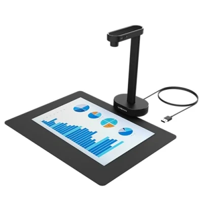 Image of VIISAN document Scanner, 16 MP USB, A4 recording size, Deskewing, multi page scanning, OCR and TTS technology, works with Windows MacOS