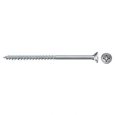 Image of fischer 300 x Chipboard Screws Power Fast II 3.0 40 Countersunk Head with Phillips Partial Thread Galvanised Blue Passivated (Item No. 670051)
