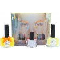 Image of Ciaté Corrupted Neon Manicure Gift Set 13.5ml Orange Nail Polish + 10g Glitter 5ml Black Light Top Coat