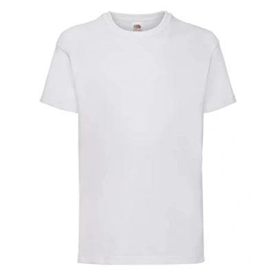 Image of Fruit of the Loom Men&#039;s Valueweight Short Sleeve T Shirt, White, Medium