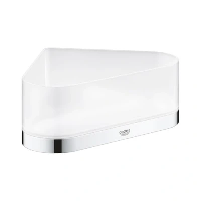 Image of GROHE Selection Corner Shower Tray with Holder Chrome 41038000