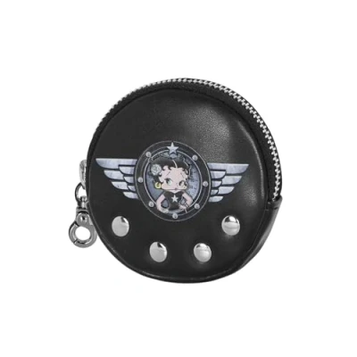 Image of Betty Boop Motor Love Cookie Coin Purse, Black, 8.7 x cm