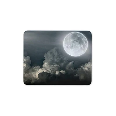 Image of Destination Vinyl Ltd Night Sky Mouse Mat Pad Moon Clouds Planets Space Computer #14056