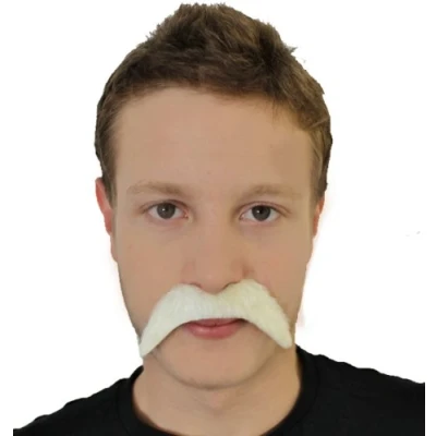 Image of PARTY MOUSTACHES FANCY DRESS ACCESSORY BLONDE BLACK PINK GRINGO TOFF HANDLEBAR TASH (BLONDE MOUSTACHE)