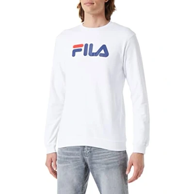 Image of FILA Barbian Crew Sweatshirt, Bright White, M