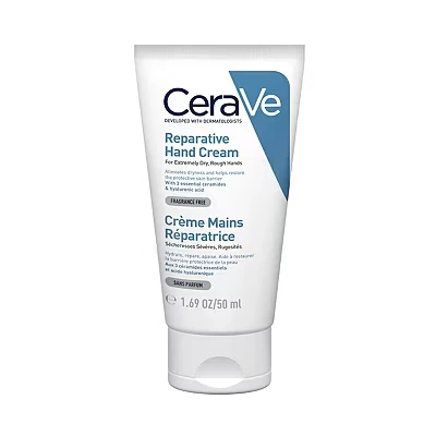 Image of CeraVe Reparative Hand Cream with Ceramides for Extremely Dry, Rough Hands 50ml