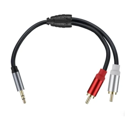 Image of innov8 RCA Dual Phono Male to 3.5mm Stereo Audio Splitter Cable (0.3m)