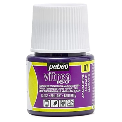 Image of Pebeo Transparent Glass Paint Vitrea 160C Amaranthine 45 ML, Amaranth