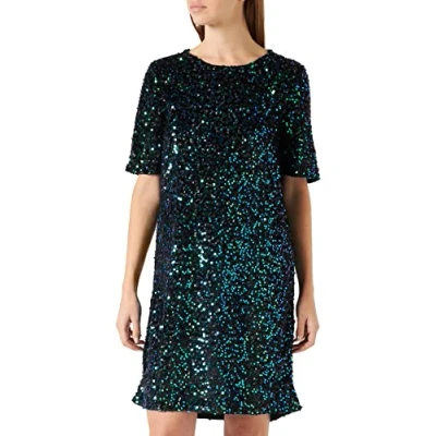 Image of PIECES Women&#039;s Pckam SS Dress, Grass Green, XS