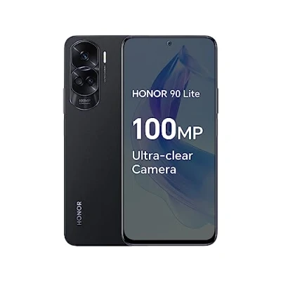 Image of HONOR 90 Lite Smartphone 5G with 100MP Triple Camera, 8+256GB, 6,7 90Hz Display, 4500mAh, Dual SIM, Android 13, Midnight Black