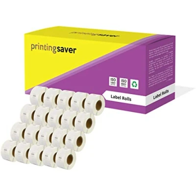 Image of Printing Saver 20x 11353 12 x 24 mm Compatible Multipurpose Labels Rolls (1000 per Roll) for LabelWriter 310 320 330 4XL 400 450 Turbo/Twin Turbo/Duo &amp; Seiko SLP Label Printers