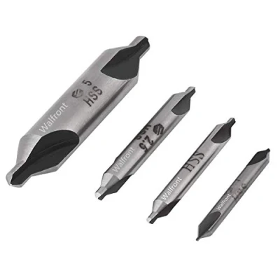 Image of 4pcs 1/2/2.5/5mm 60 Degree Triton Stainless HSS Center Drill Bit Set Lathe Mill Combined Centre Countersink for Metal