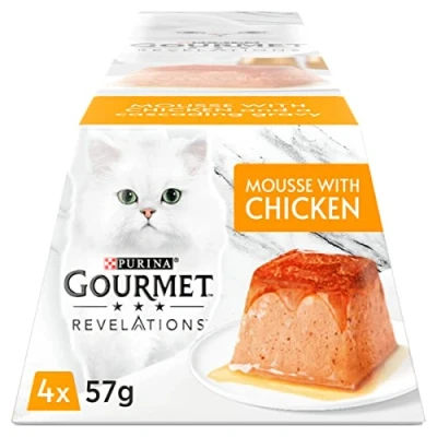 Image of Gourmet Revelations Chicken in Gravy Wet Cat Food 4x57g, Pack of 6