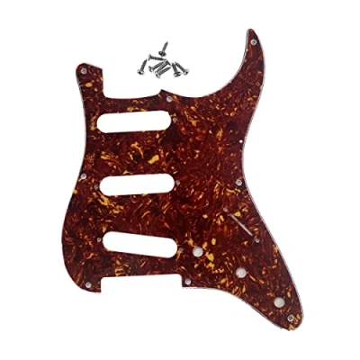 Image of Dopro 8 Hole Vintage Strat SSS Guitar Pickguard ST Scratch Plate for USA/Mexican FD Tortoise
