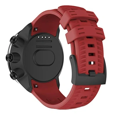 Image of TOPsic Straps Suunto 9, Classic Silicone Replacement Soft WristBand with Metal Clasp for 9 Baro/Suunto 7/Suunto 9/Suunto D5/Suunto Spartan Sport Wrist HR Smart Watch