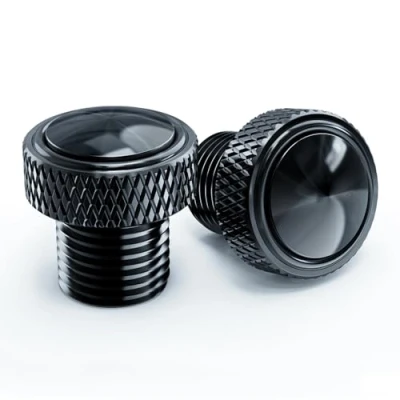Image of 2pcs Left&amp;Right Thread Screws M10*1.25 Motorcycle CNC Mirror Hole Plugs Bolts Fit For Yamaha MT07 MT09 SP MT10 FZ09 FZ07 XSR700 Svartpilen 401(Black)