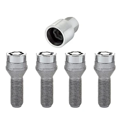 Image of 27000SU Wheel Lock Bolts SU M14 x 1,5, cone seat, shaft length 31,0 mm, Overall 53,6 Hex size 19mm, Key diameter 25,8 mm