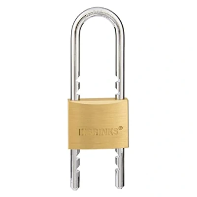 Image of BRINKS 671 50061 Brass 50mm Commercial Solid Keyed Padlock with Adjustable Shackle