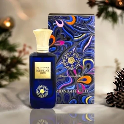Image of Midnight Oud 100ml Perfume Spray Base notes Leather, Oud, Patchouli, Sandalwood
