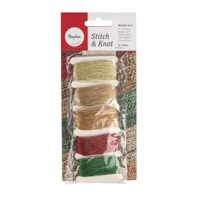 Image of Rayher Cotton Yarn, Gold