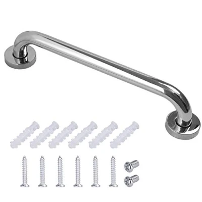 Image of Bathroom Grab Bar Stainless Steel Bath Shower Safety Handle Towel Holder for Kids Elderly Injured Aid 16 inch/40cm