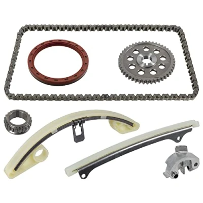 Image of 14401PWA004, 14401PWA004S2, 14512PWA000, 14512PWA000S2, 14512RECP00 Timing chain Kit BLUE PRINT ADBP730065 Silent Chain, Closed HONDA: Jazz 2